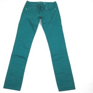 AMERICAN EAGLE Teal Green Skinny Jeans